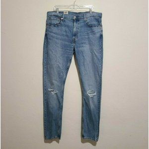 Worn twice -  Levis Skinny Taper Distressed Jeans Size 40x34 Blue Medium Wash